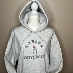 Koren K-Drama Embroidered Hoodie